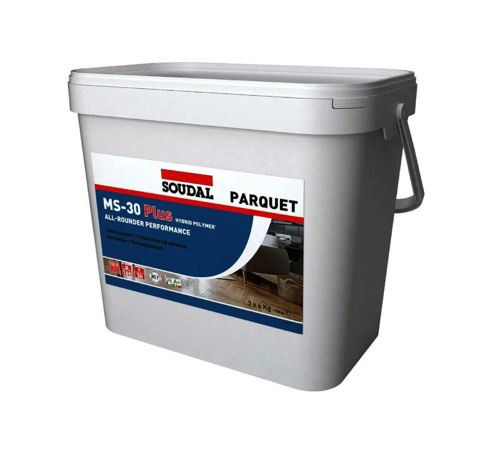 Adeziv pentru parchet premium Soudal Parquet MS-30 Plus 18kg elastic