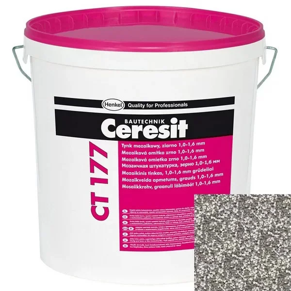 Декоративная мозаичная штукатурка Ceresit CT 177 TIBET 1, 25кг