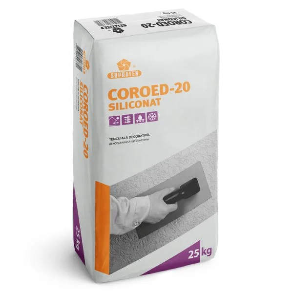 Декоративная штукатурка Coroed-20 Siliconat 25кг
