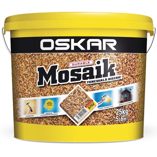 Декоративная штукатурка Oskar Mosaik 9702, 25кг