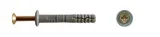 Diblu cu guler cu surub cui 6x40mm 100buc