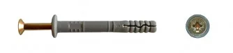 Diblu cu guler cu surub cui 6x60mm 15buc