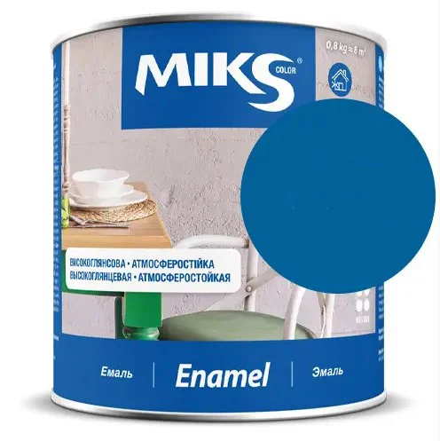 Email alchidic Miks Color albastru-aprins, 2.8kg
