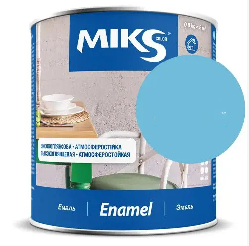 Email alchidic Miks Color albastru-deschis, 0.8kg