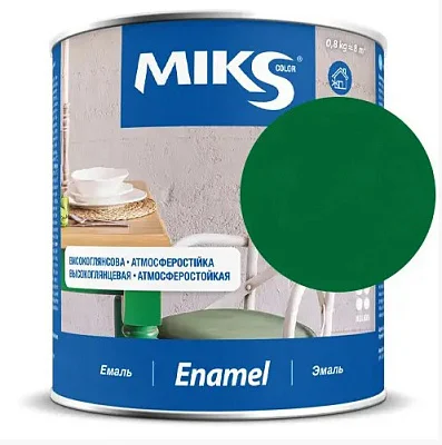 Email alchidic Miks Color verde-aprins, 2.8kg