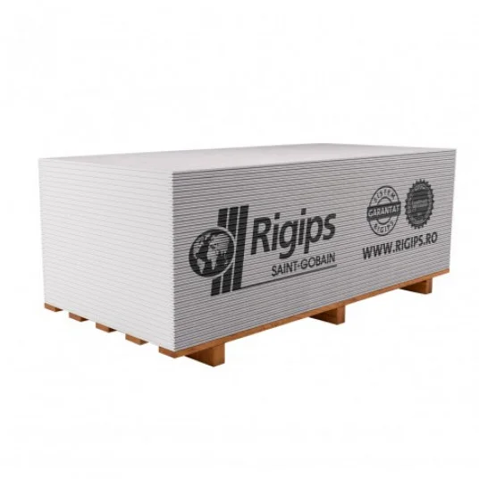 Гипсокартонный лист Rigips 9.5 мм от Macons, 2500x1200 мм для сухой отделки стен и монтажа каркасов