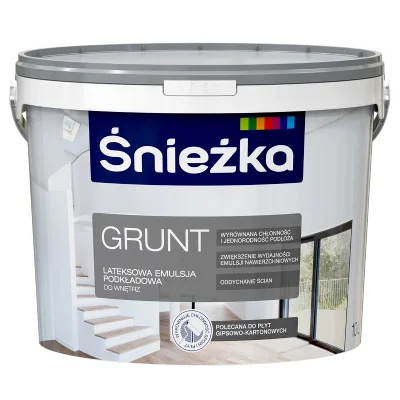 Grund Sniezka Grund, grund-vopsea alba, 5L