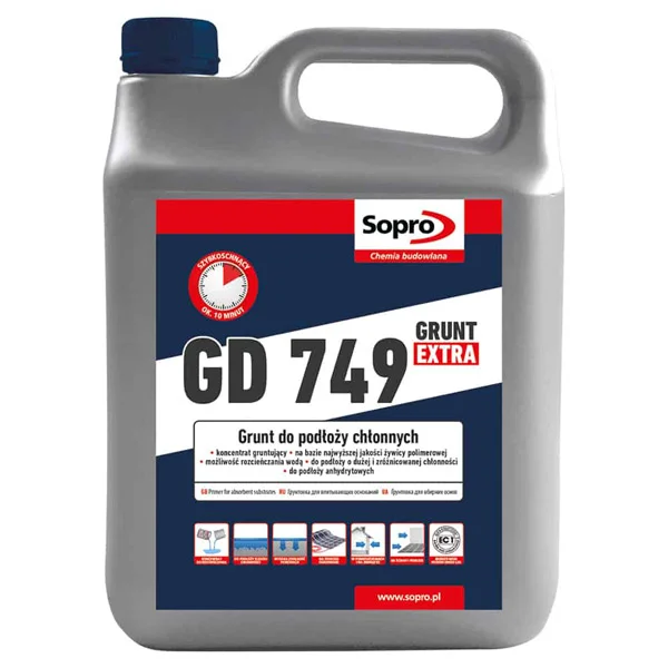 Грунтовка extra глубокого проникновения Sopro GD 749, 4кг