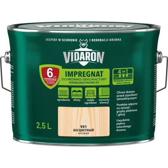 Impregnant pentru lemn - Grund Vidaron V01 Incolor 2.5l