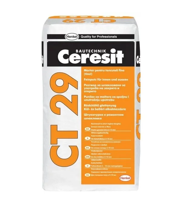 Раствор для тонкой штукатурки Ceresit CT 29, 25кг
