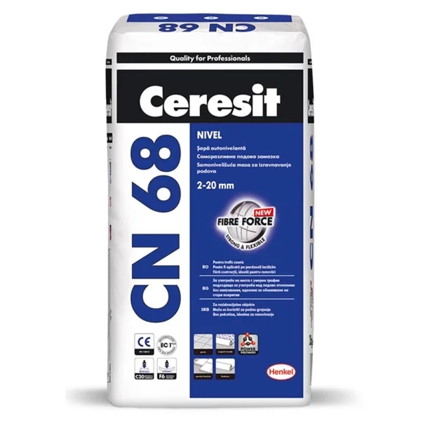 Самовыравнивающаяся смесь Ceresit CN 68, 25кг