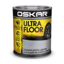 Суперстойкая краска для пола и гаража OSKAR Ultra Floor, серый карбон, 0.75л