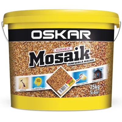 Tencuiala decorativa Oskar Mosaik 9722, 25kg
