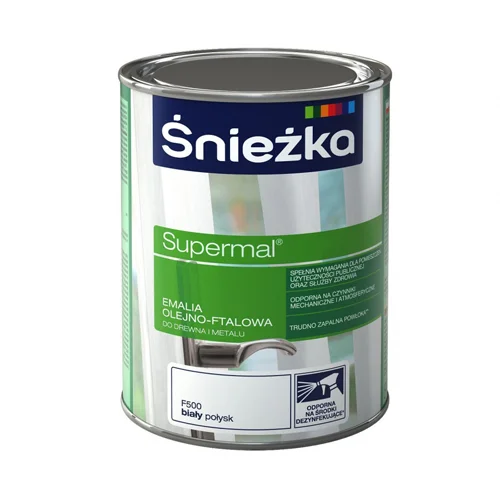 Vopsea email SNIEZKA Supermal alb lucios 0.4L