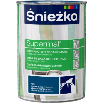 Vopsea email SNIEZKA Supermal albastru-închis 0.8L