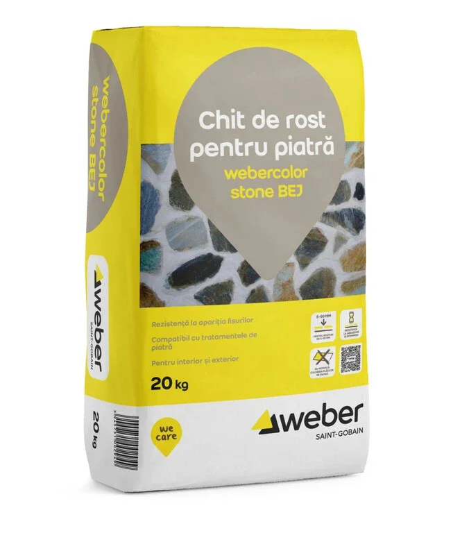 Chit bej pentru piatră Webercolor Stone, 20kg